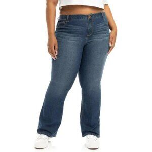 A3 Denim Women's Plus Size 20W Bootcut Jeans High Rise Stretch Medium Wash NWT